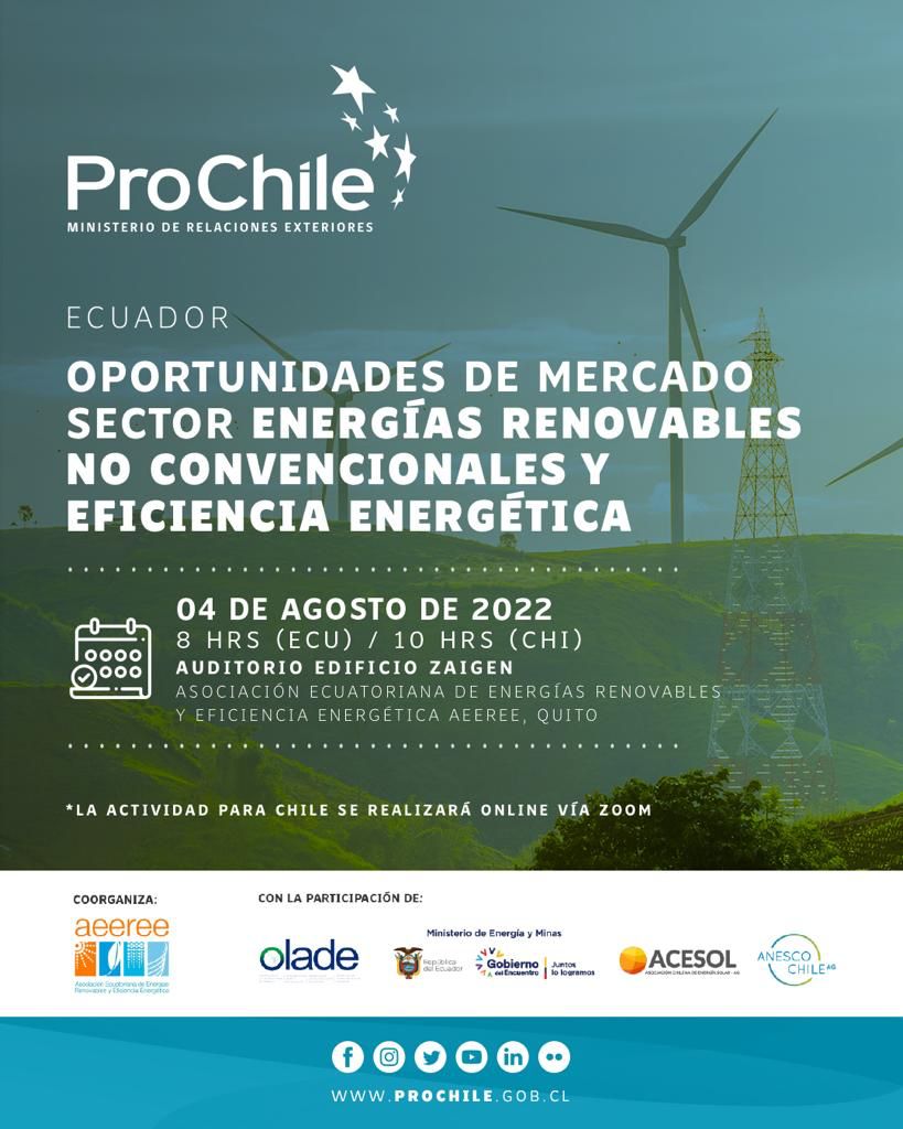 Oportunidades de Mercado Sector Energías Renovables no Convencionales y Eficiencia Energética